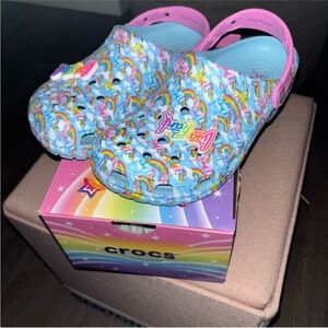 Rare Lisa Frank Crocs size 7